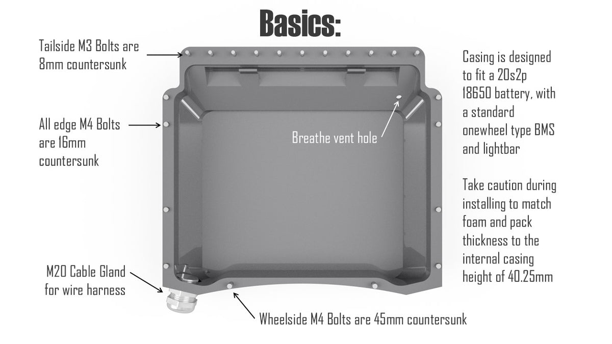 Battery Configuration Casing XR Stock Battery Casing – VOW Systems